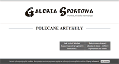 Desktop Screenshot of galeria-sportowa.pl